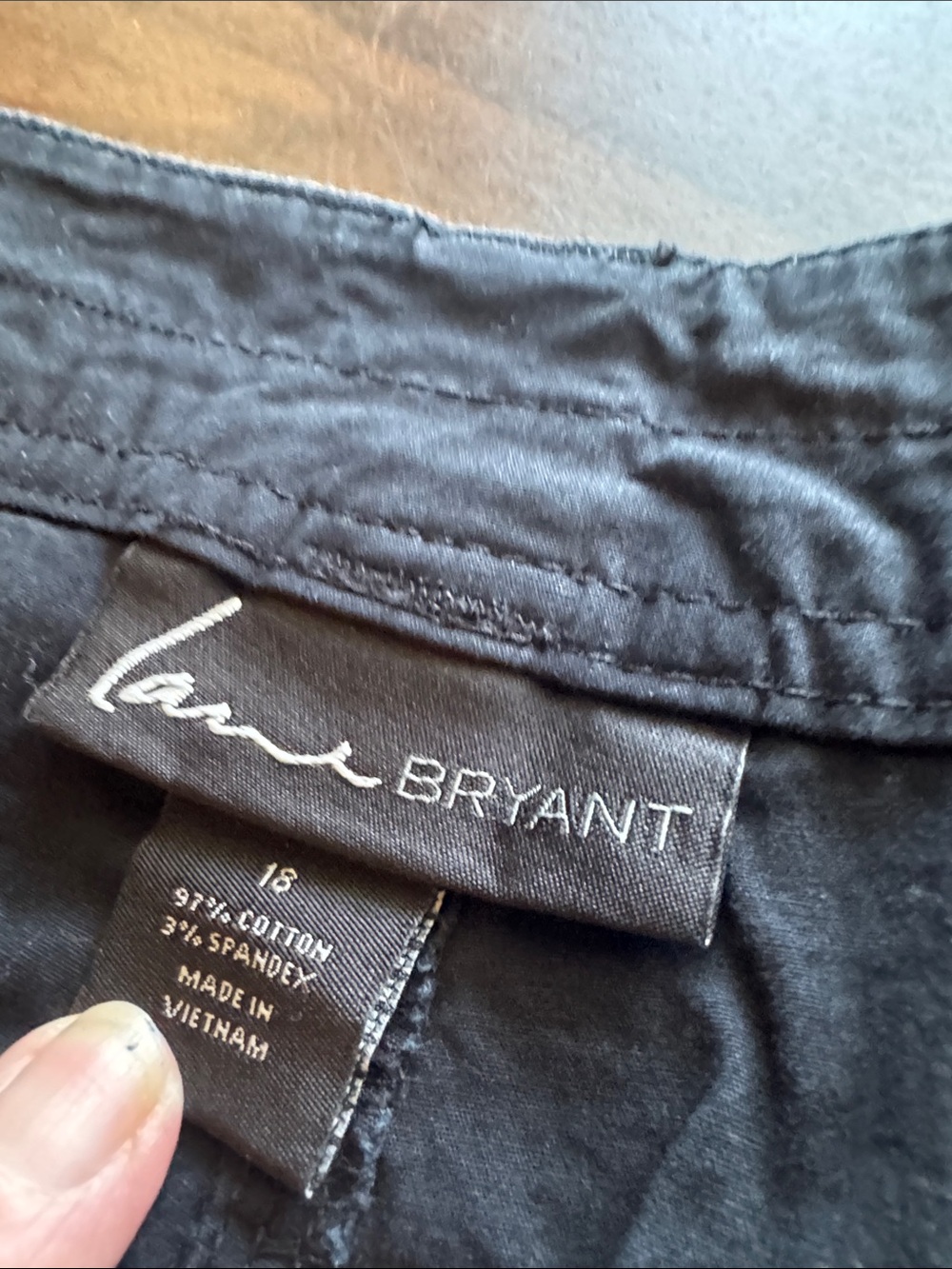Black Women's Casual Utility Shorts - Picture 3 of 3